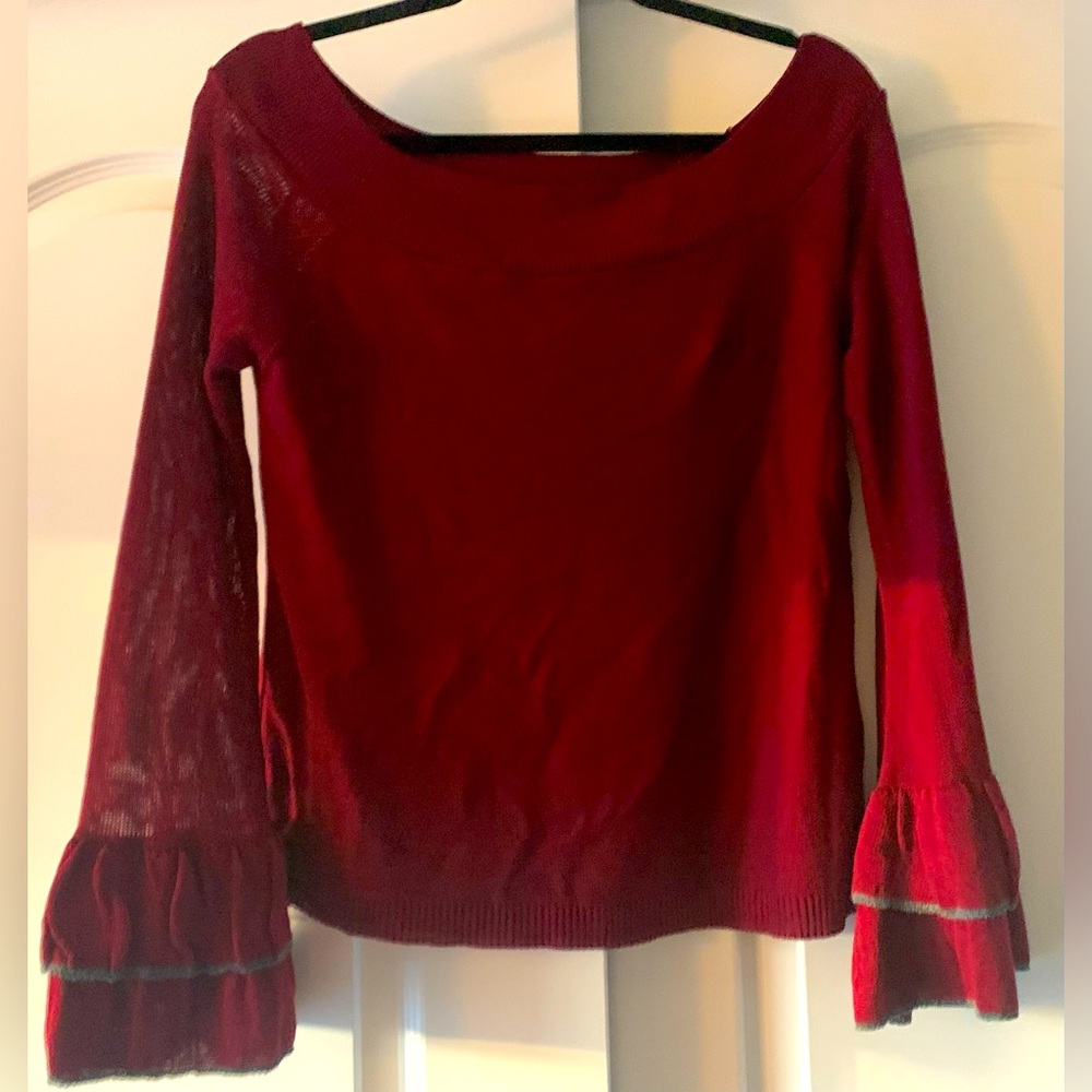 Burgundy top